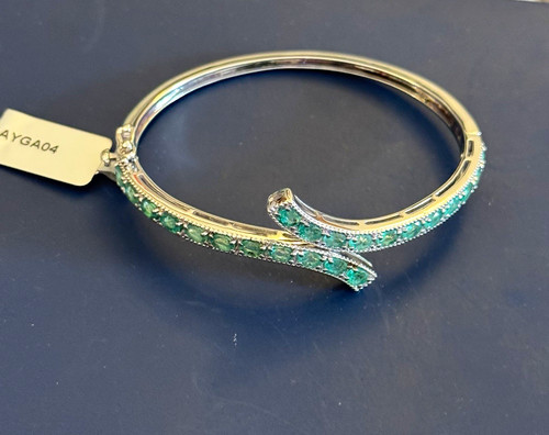 Zambian emerald oval hinge - emerald,