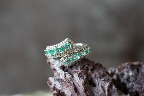 Zambian emerald sterling - emerald,