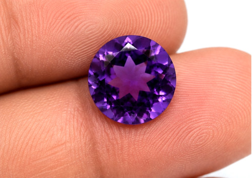 Natural zambian amethyst 9mm - zambian,