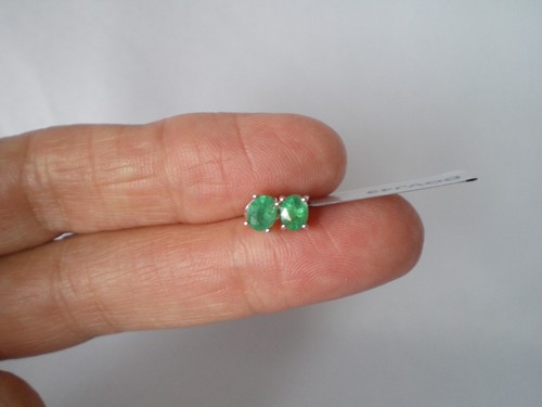 Zambian emerald stud - zambian, earrings