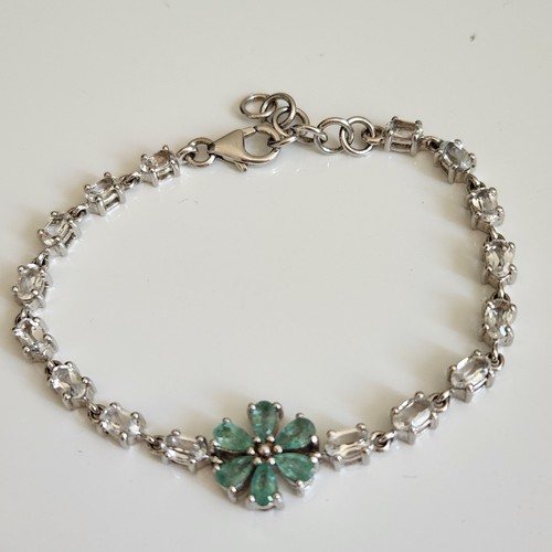 Zambian emerald bracelet with - zambian,