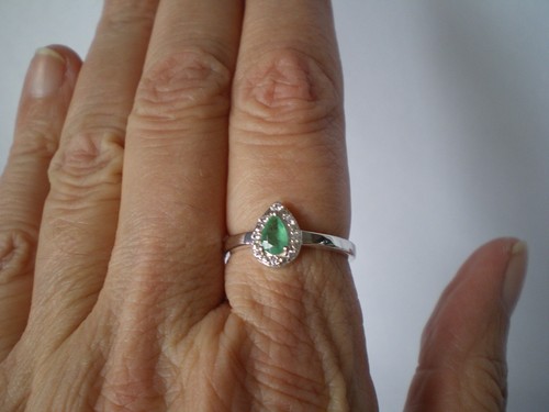 Zambian emerald ring size - emerald, ring,