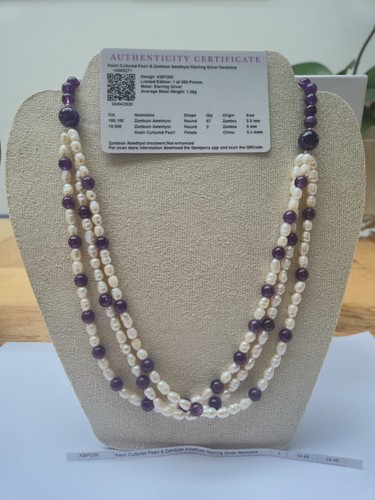 Kaori cultured pearl zambian - cultured,